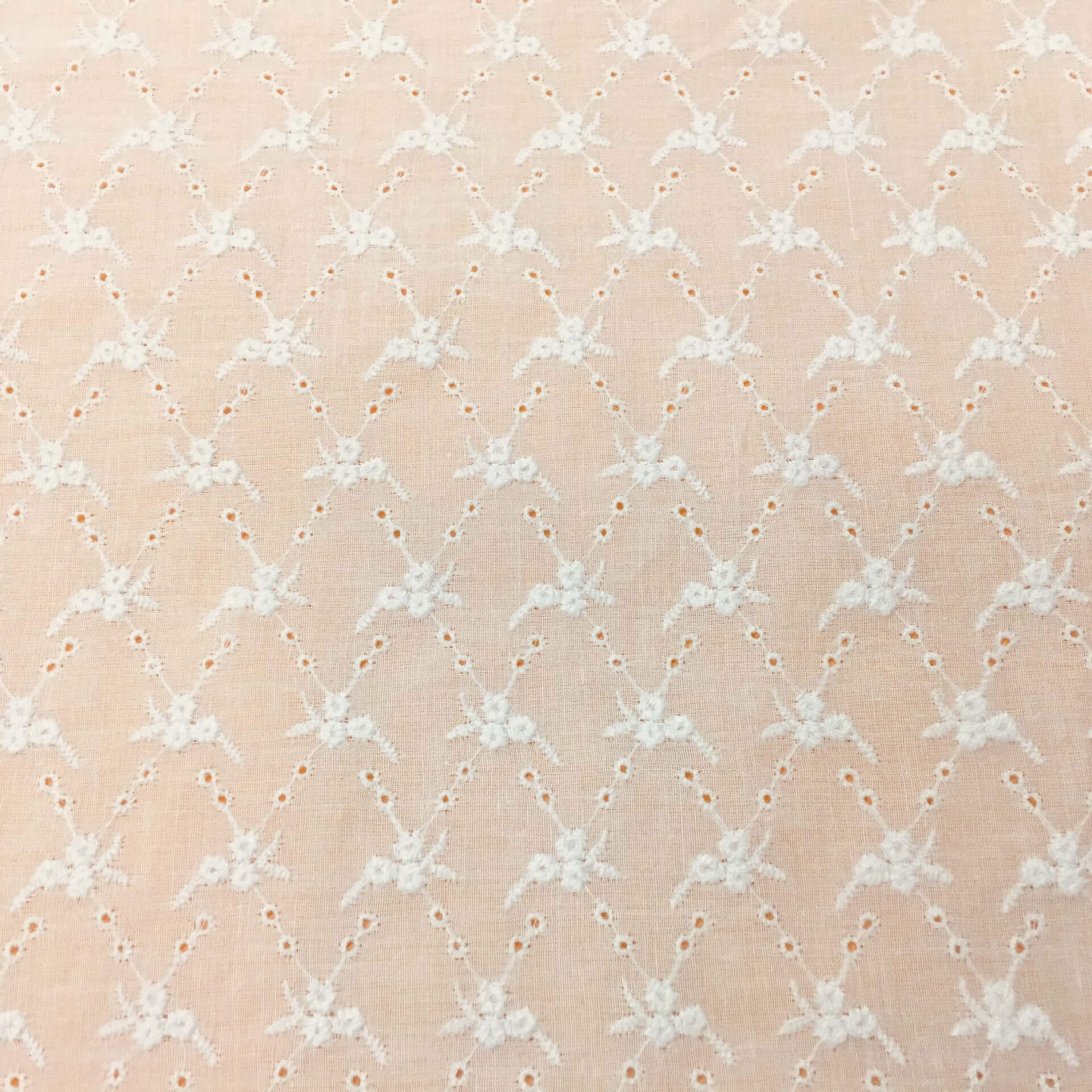 Eyelet White 100% Cotton Embroidered Fabric for Apparel Wholesale Supp 5